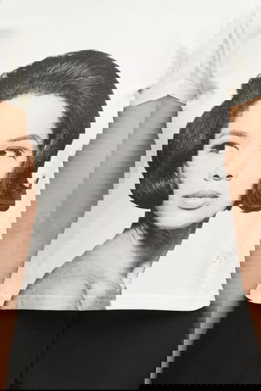 T-shirt Wales Bonner Wales Bonner Selah Cropped T-Shirt Vit | UA25JE11.JE01.100, 3