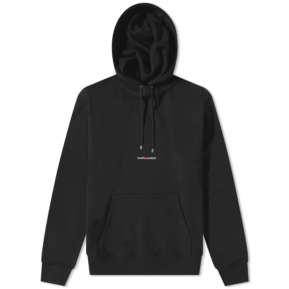 Sweatshirt Saint Laurent Archive Logo Hoody Svart | 677259YB2PG-1000, 0