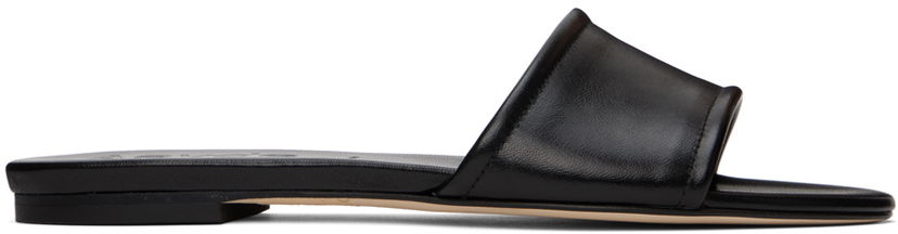 Kläder Aeyde Aeyde Sumi Leather Slide Sandals Svart | A11-FS-TTTR08FL64-SS24-800-007