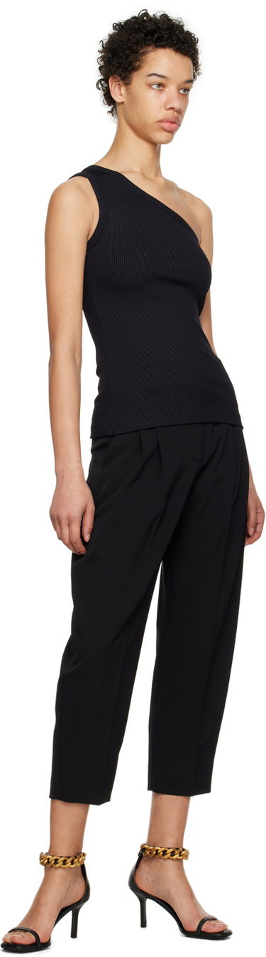 Linne Stella McCartney Single-Shoulder Tank Top Svart | 6J02043SPX31, 3