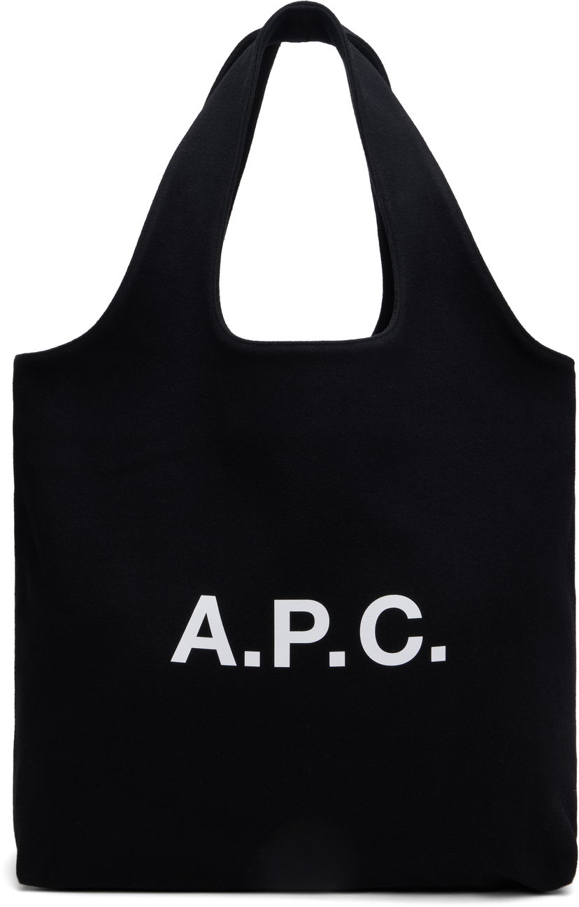 Tygpåse A.P.C. Ninon Canvas Tote Bag Svart | WOARV-M61565