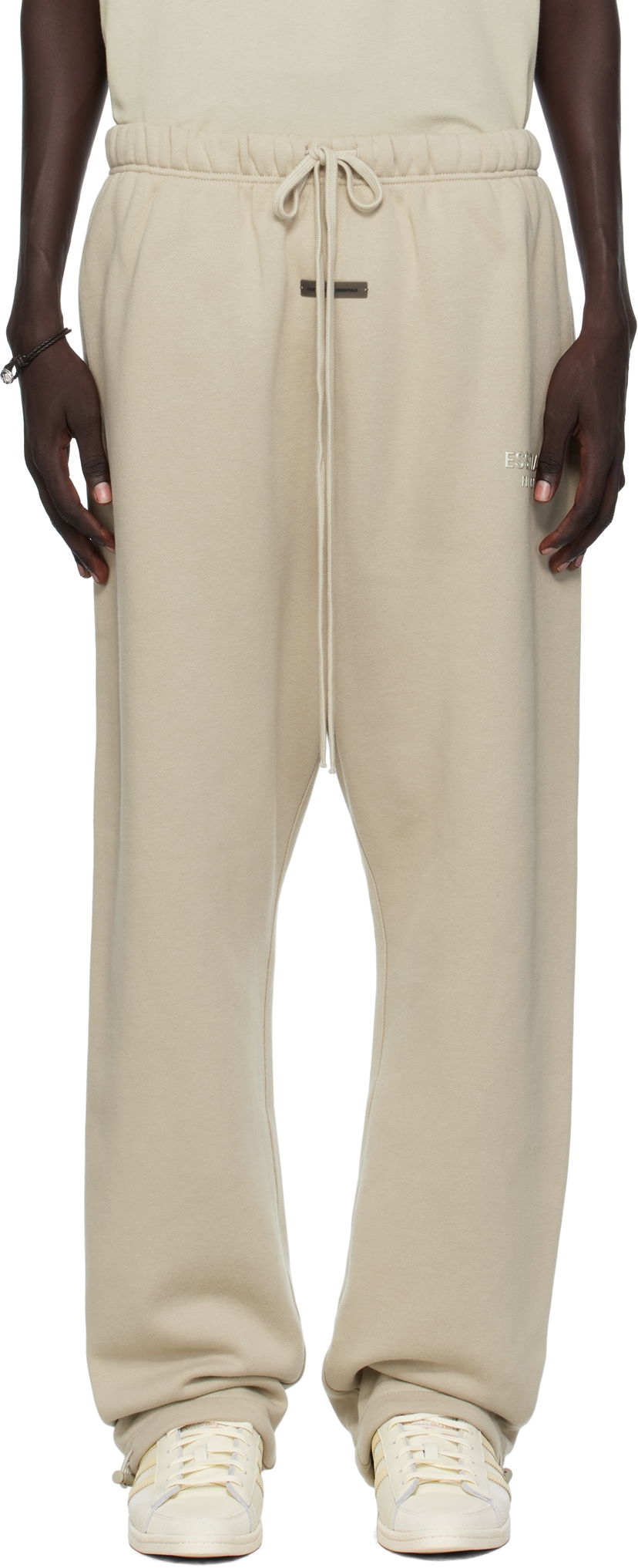 Träningsbyxor Fear of God Fear of God ESSENTIALS Relaxed Fleece Sweatpants Beige | 130SP258226F
