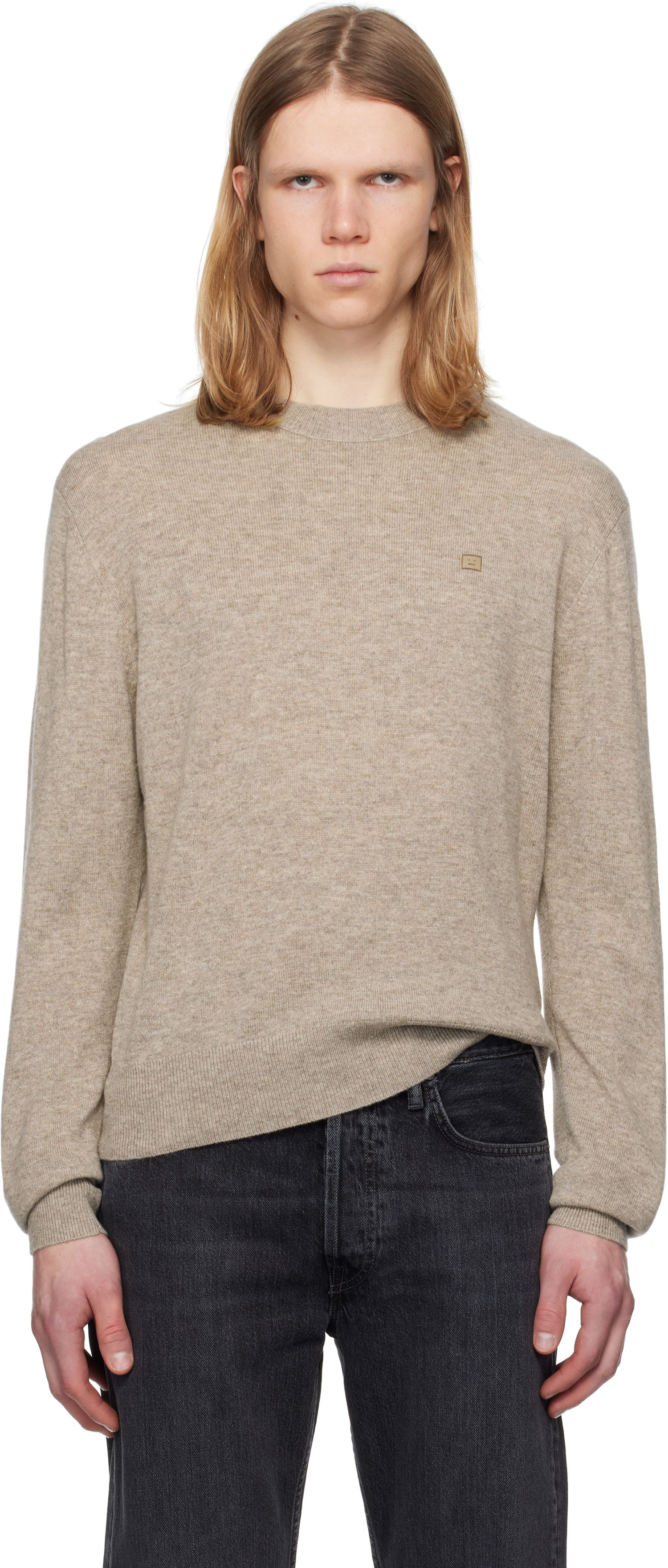 Sweater Acne Studios Acne Studios Yak Wool Sweater Beige | C60101-, 0