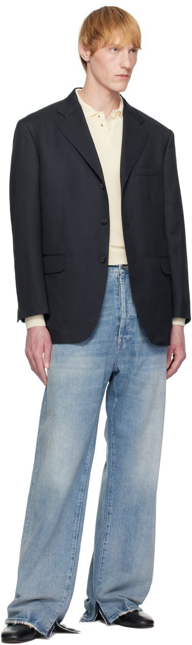 Jacka Maison Margiela Maison Margiela Work-In-Progress Blazer Mörkblå | S50BN0537 M35287, 3