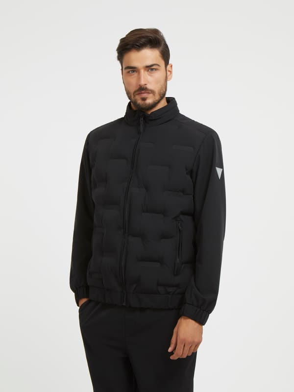 Jacka GUESS Front All Over Logo Puffer Svart | Z3BL05WFPD0, 0
