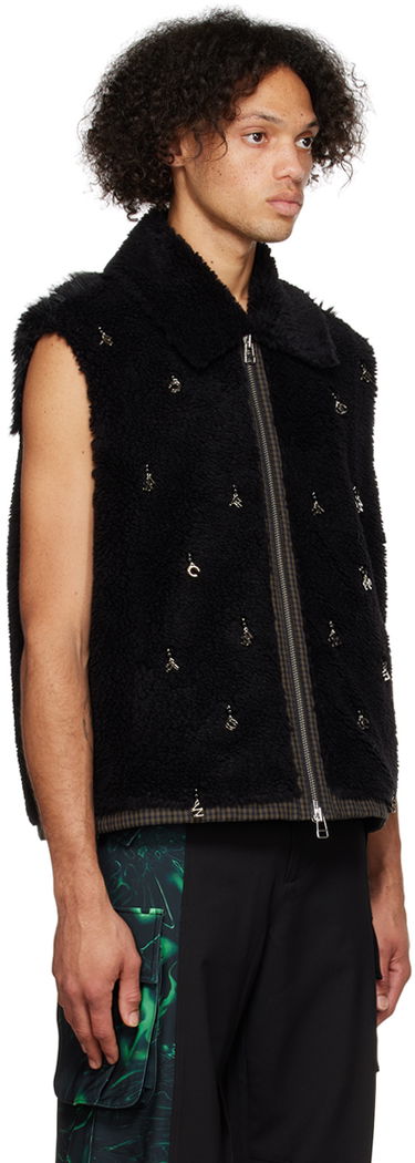 Väst Feng Chen Wang Feng Chen Wang Embellished Faux-Fur Vest Svart | FUF14VS03B, 1