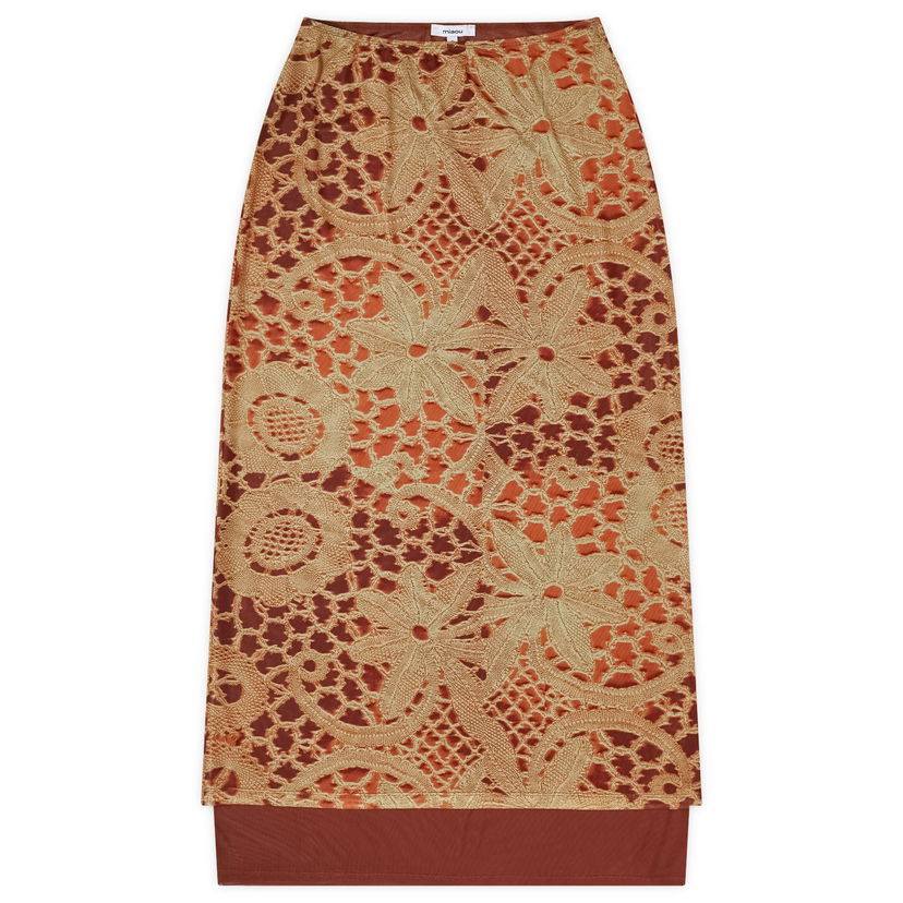 Kjol Miaou Miaou Topanga Lace Maxi Skirt Brun | 4062PM2LAO