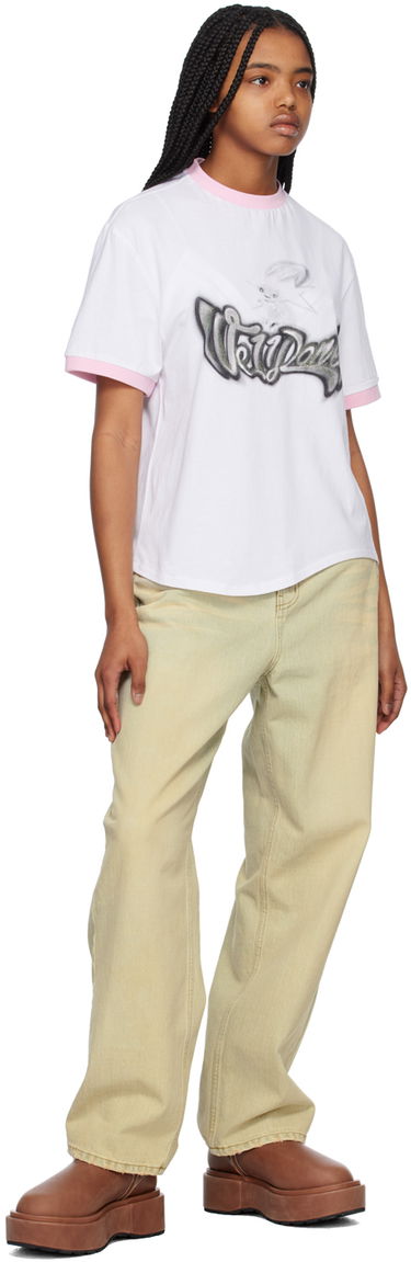 T-shirt We11done We11done Crewneck T-Shirt with Rabbit Print Vit | WD-TT1-23-736-U-PK, 3