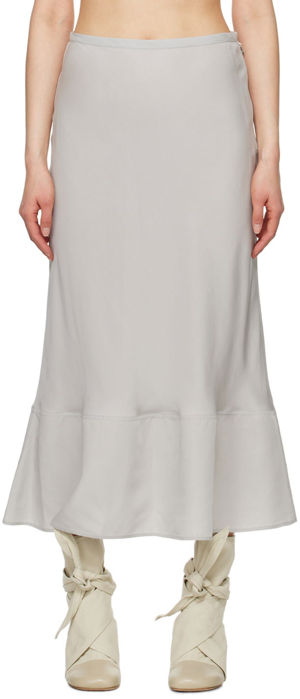 Kjol LEMAIRE Lemaire Bias-Cut Maxi Skirt Grå | SK1023 LF1126