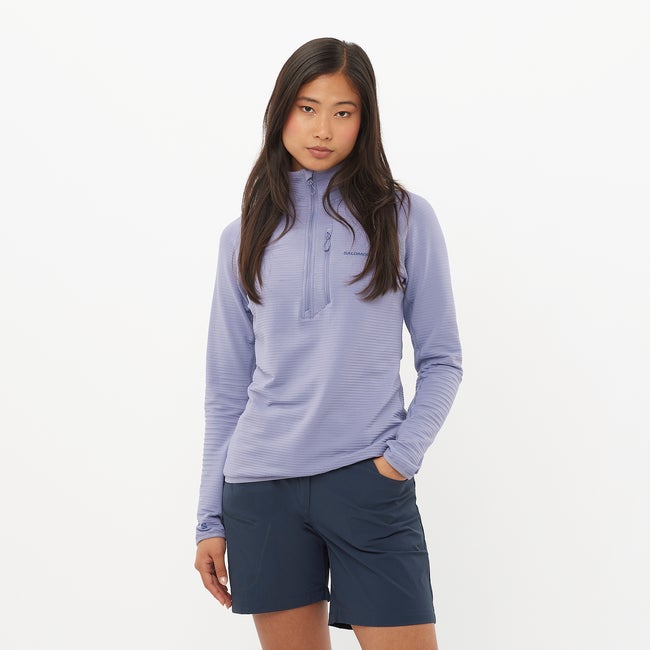 Sweater Salomon Lightweight Quarter-Zip Fleece Purpur | LC2445000