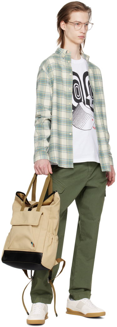 Skjorta Paul Smith PS Paul Smith Check Button-Down Shirt Grön | M2R-599R-M21955-30, 3