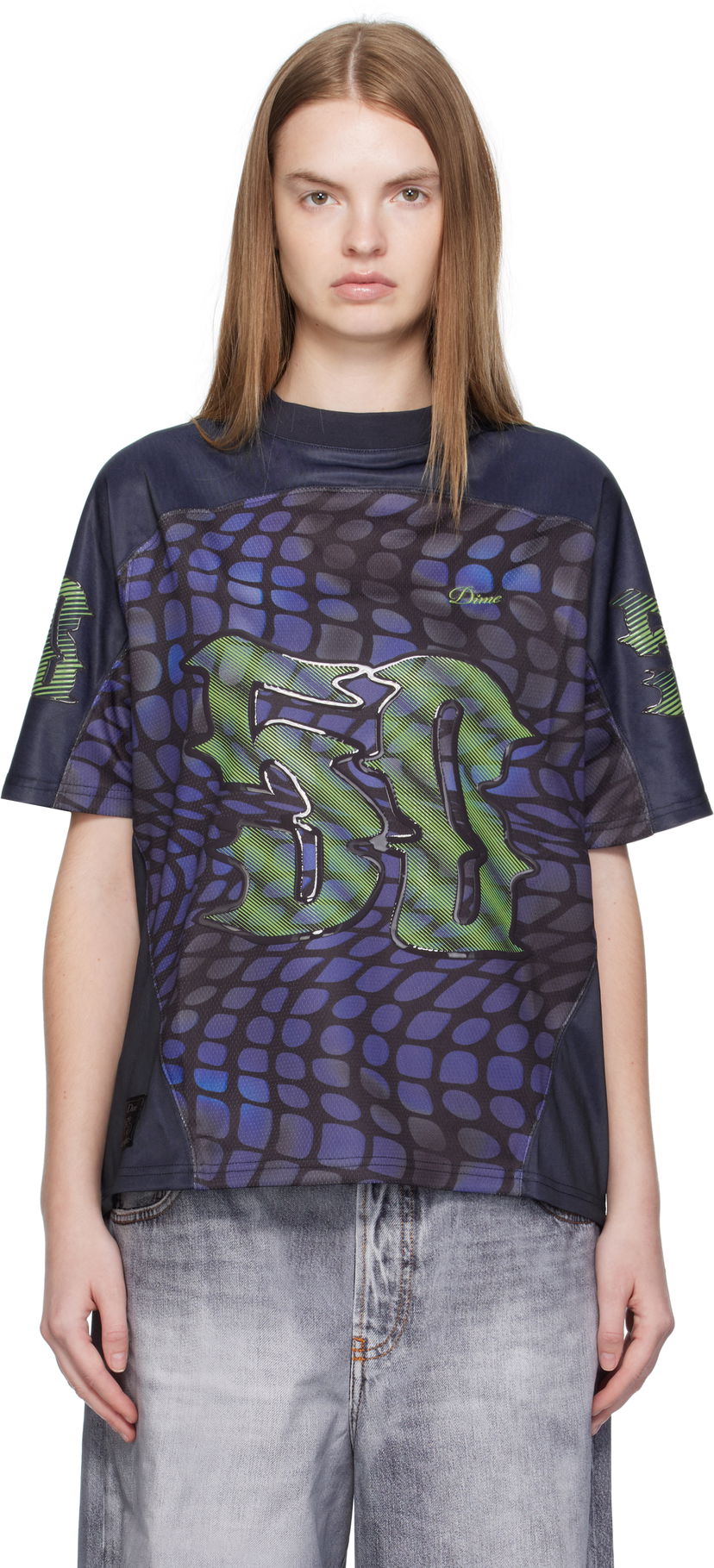 Jersey Dime Dime N50 Jersey T-Shirt Mörkblå | DIMEFA256NVY
