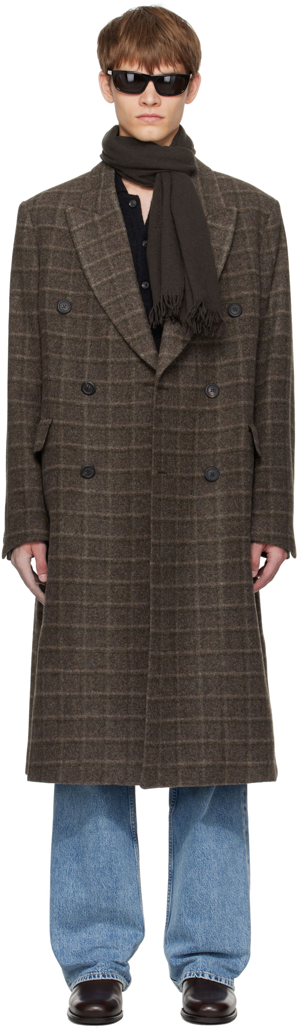 Rockar OUR LEGACY OUR LEGACY Whale Double-Breasted Coat Brun | M4251WD, 0