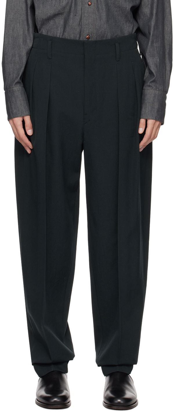 Byxor LEMAIRE Lemaire Tapered Trousers Grön | PA1042 LF1123
