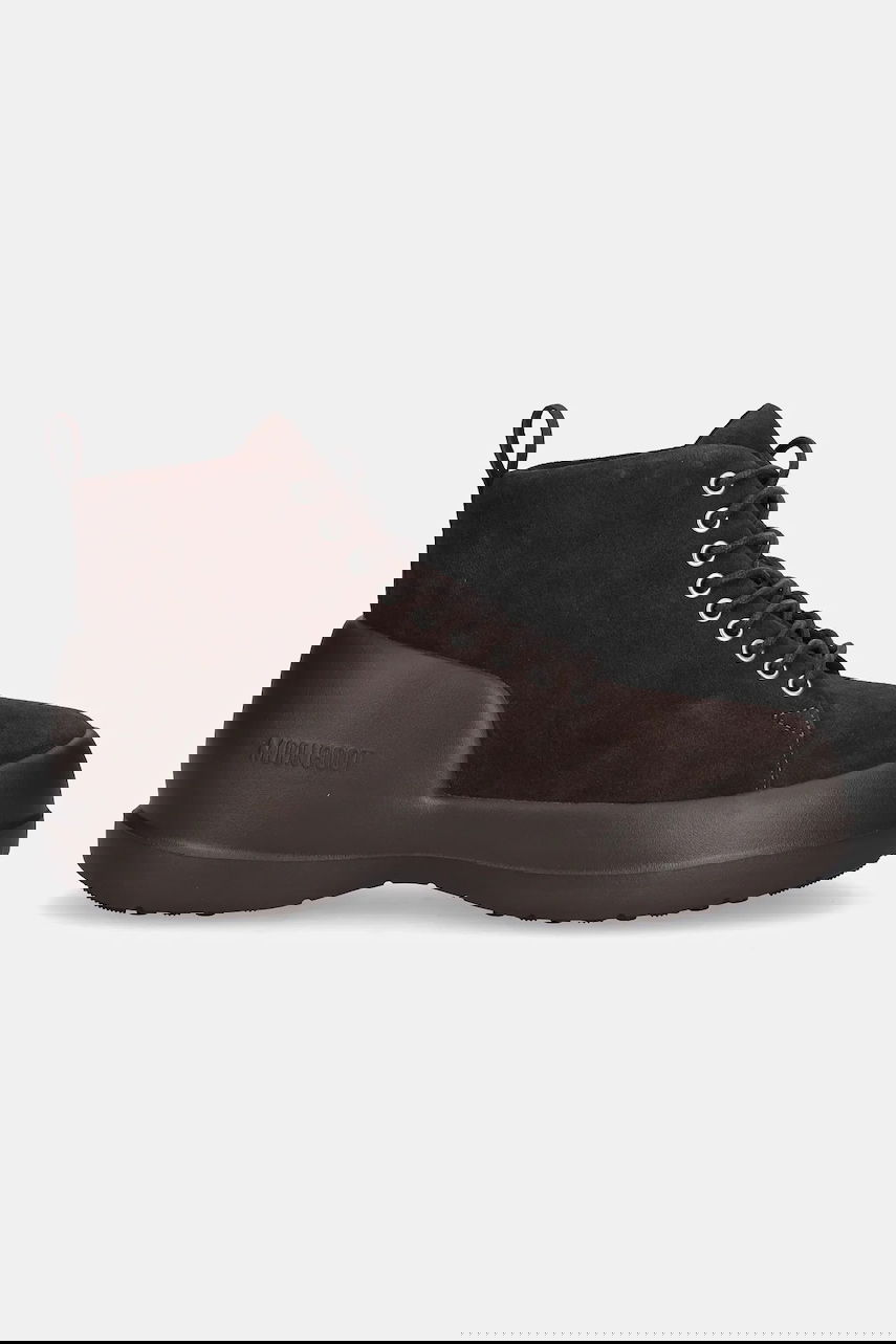 Sneakers och skor Moon Boot MEZZALUNA LACE UP MID SUEDE Boots Brun | 80D2500030.M010, 1