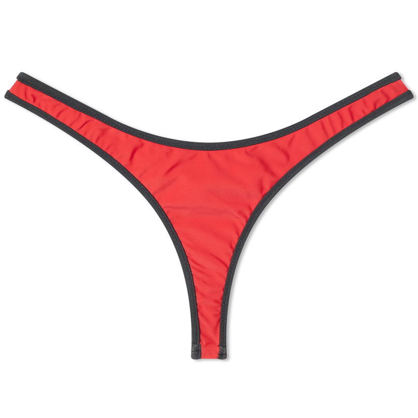 Trosor Miaou Miaou Jo Thong Bikini Bottom, Size Medium Röd | 2031SWCRS