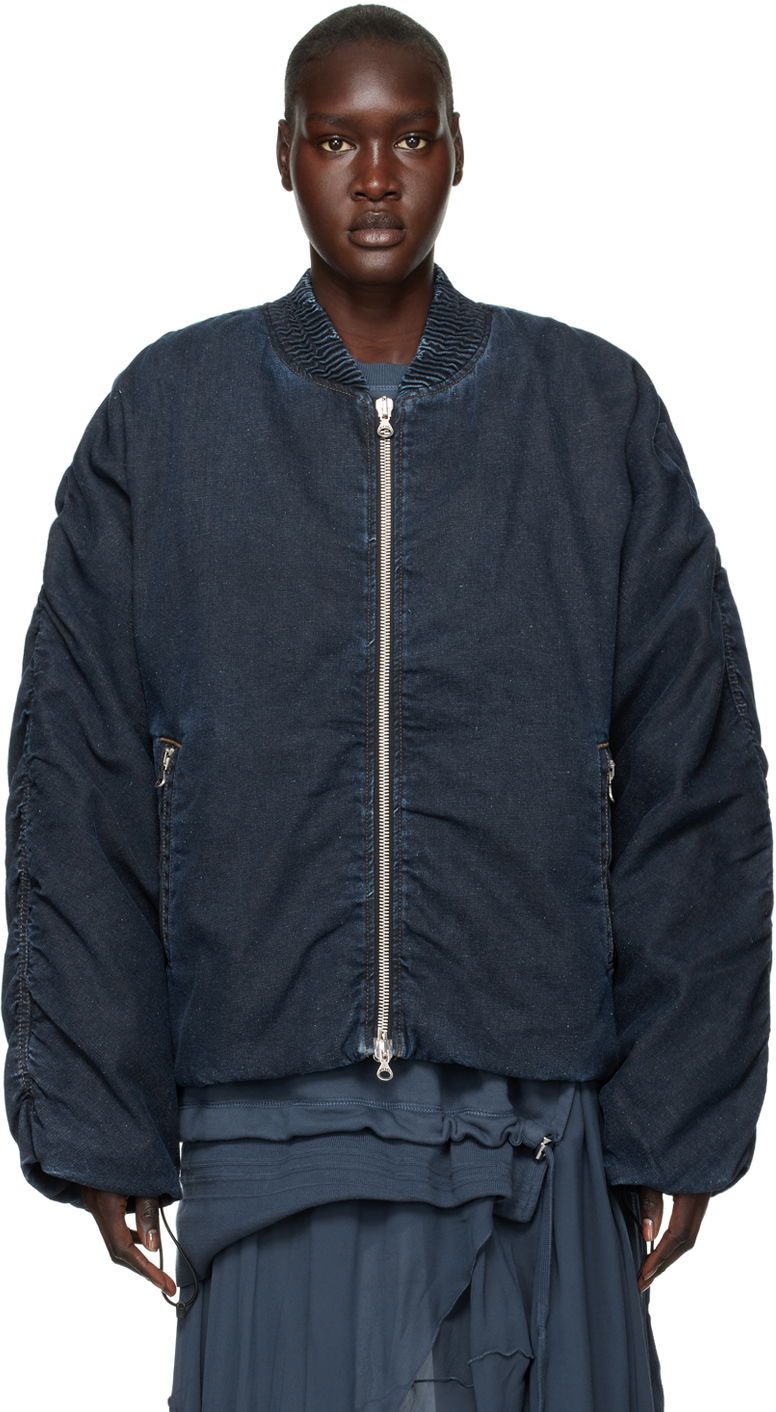 Bomberjacka Diesel Denim Bomber Jacket Blå | A09559 09F39