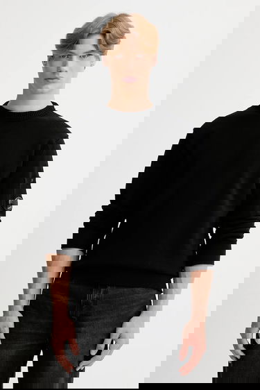 Sweater C.P. Company C.P. Company Knit Sweater Svart | 19CMKN238A110432A, 0