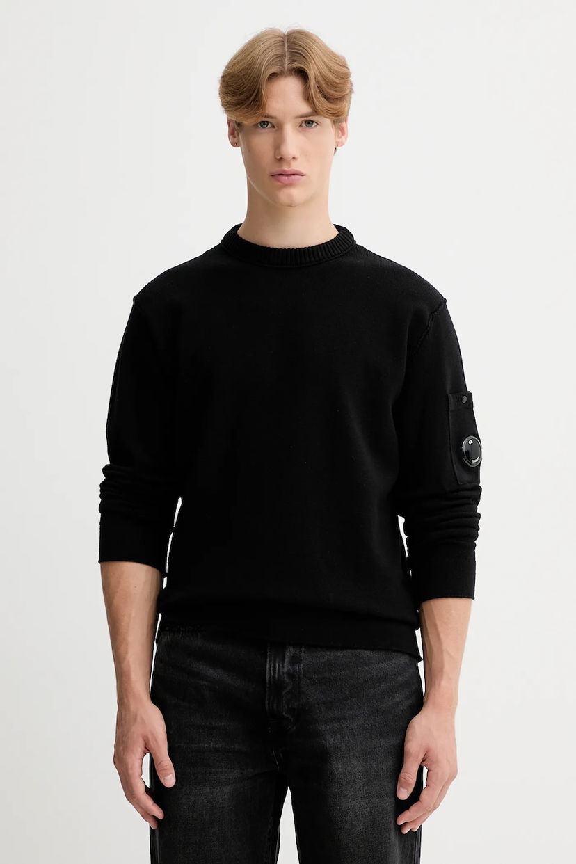Sweater C.P. Company C.P. Company Knit Sweater Svart | 19CMKN238A110432A