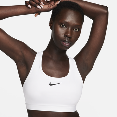 Behå Nike Swoosh Medium Support Non-Padded Sports Bra Vit | DX6821-100, 0