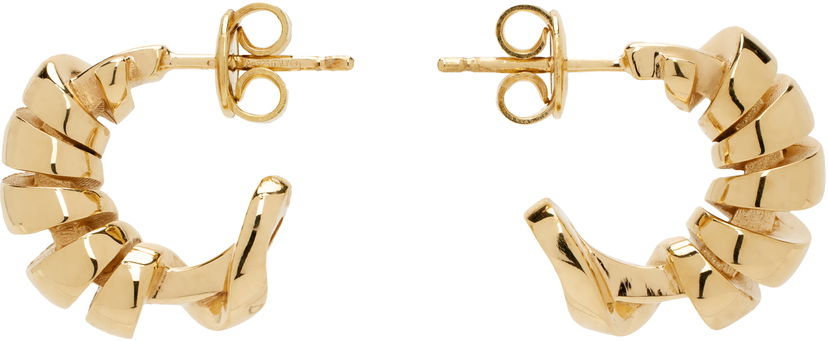 Örhängen Bottega Veneta Twist Gold Earrings Gul | 804860 VAHU0