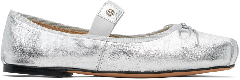 Kläder Anine Bing ANINE BING Jolie Ballerina Flats Metallisk | A-14-10846-SLV1