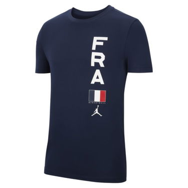 T-shirt Nike France Jordan Dri-FIT Team Basketball T-Shirt Mörkblå | CT8791-419, 2