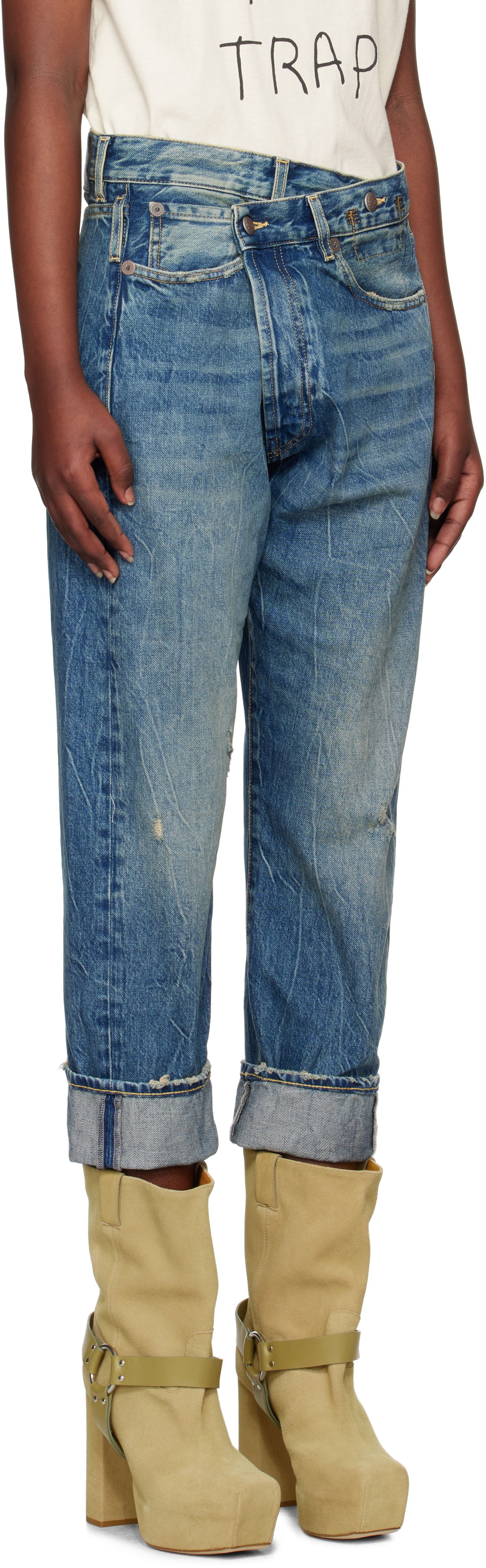 Jeans R13 R13 Crossover Jeans Blå | R13W2048-734, 1