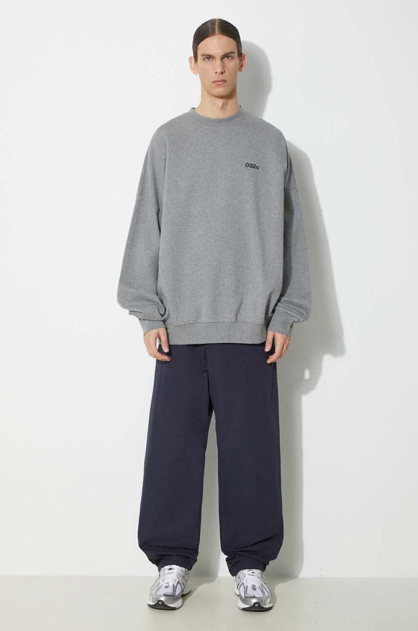 Sweatshirt 032C Mutli-Media' Bubble Sweatshirt With Print Grå | SS24.C.2022, 1