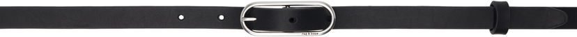 Bälten rag & bone Rag & Bone Baby Rounded Leather Belt Svart | WJW25SB1080LE80