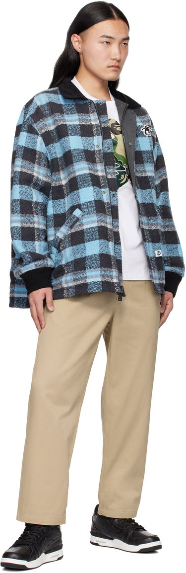 Parkas AAPE by A Bathing Ape AAPE by A Bathing Ape Moonface Logo Reversible Utility Jacket Grå | AAPJKM7680XXNBKX, 3