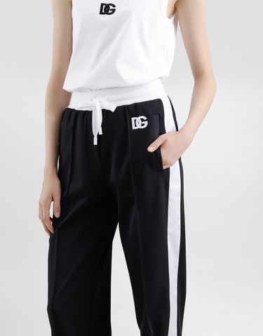 Träningsbyxor Dolce & Gabbana Dolce & Gabbana Triacetate Jogging Pants with DG Logo Svart | FTC94ZGDCX8N0000, 3