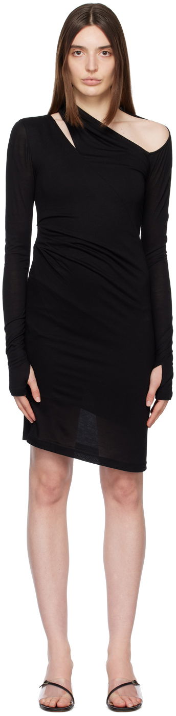 Klä Helmut Lang Scala Midi Dress Svart | M10HW602
