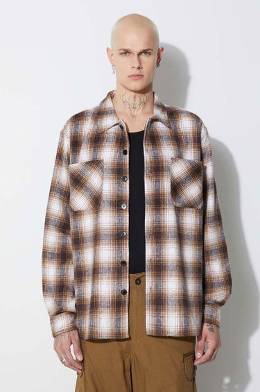 Skjorta TAIKAN Heavyweight Plaid Shirt Beige | TW0003.BRN, 0