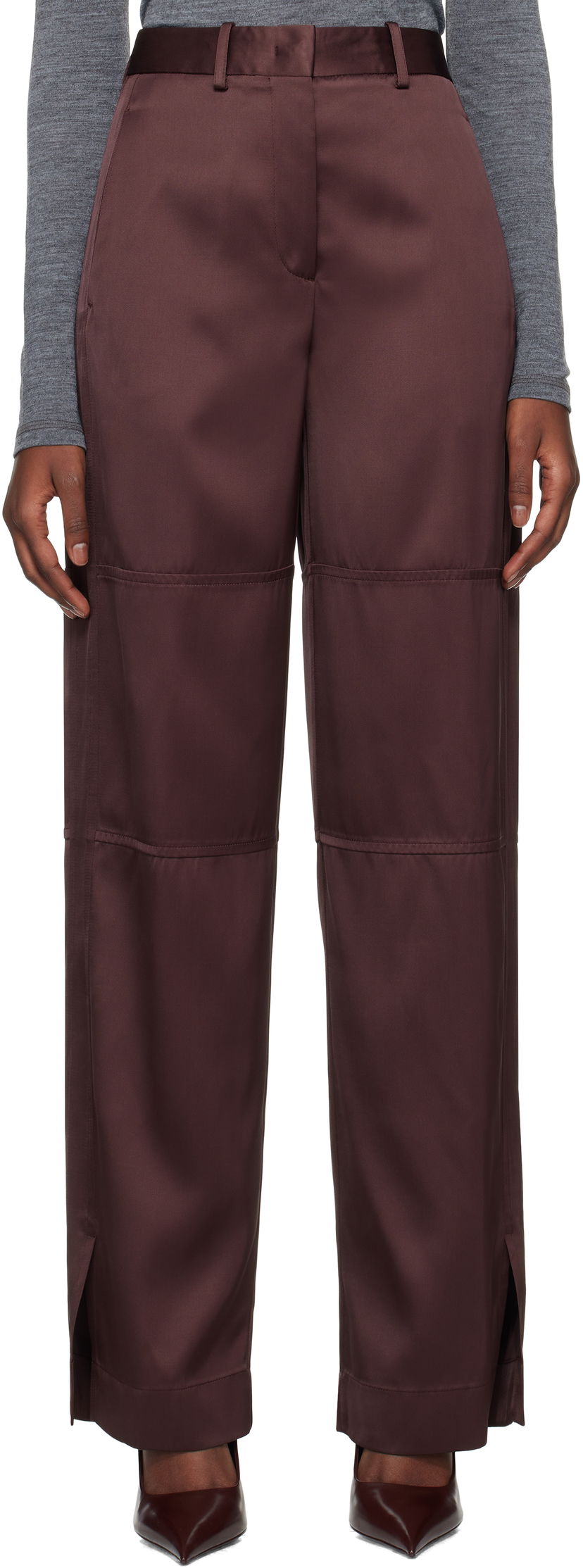 Byxor Jil Sander 88 AW 25 Trousers Purpur | J03KA0270_J65112