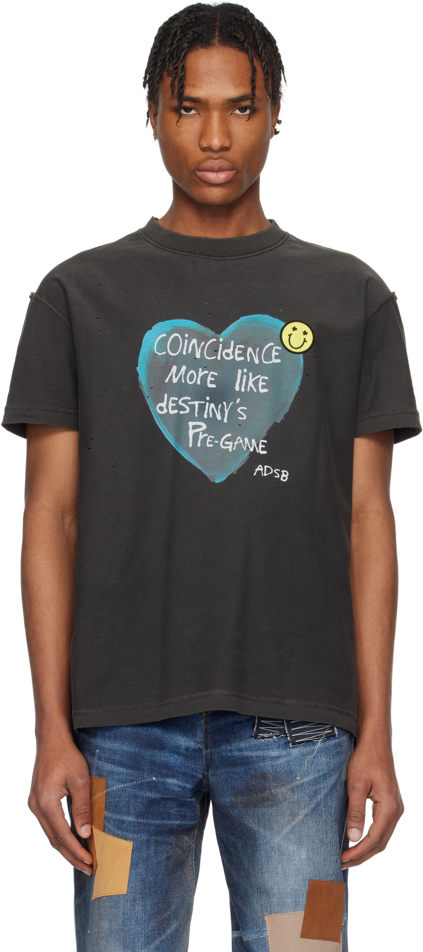 T-shirt Andersson Bell Andersson Bell Heart Message T-Shirt Svart | atb1251u