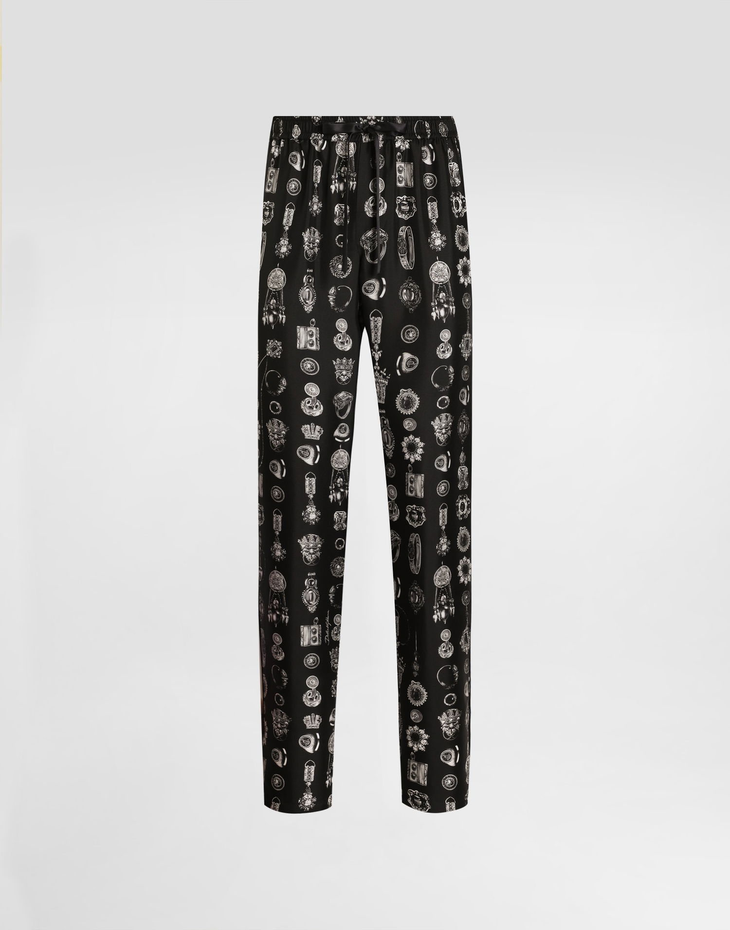 Byxor Dolce & Gabbana Jewel-print Twill Trousers Svart | GVCRATIS1ZVHH5QP, 0