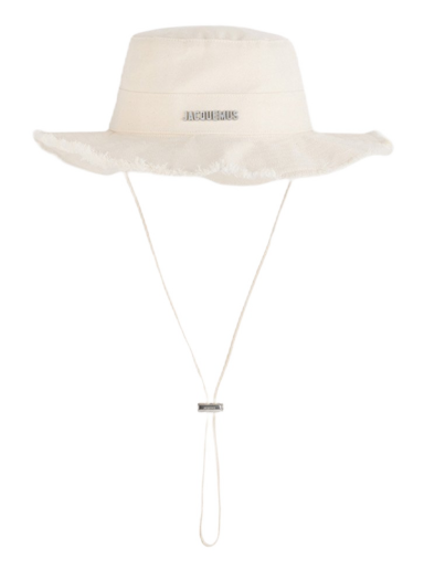 Hatt Jacquemus Le Bob Artichaut Large Brim Bucket Hat Beige | 213AC002-5001-110