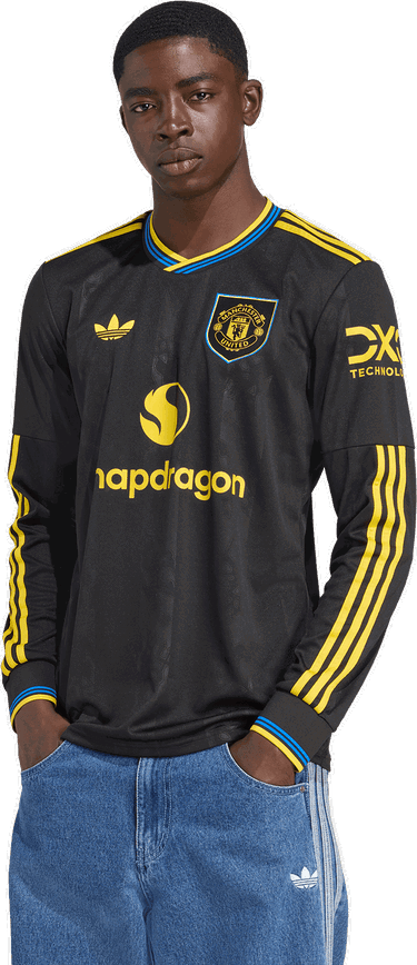 Jersey adidas Performance Manchester United 25/26 Third Jersey Long Sleeve Svart | KD4226, 4