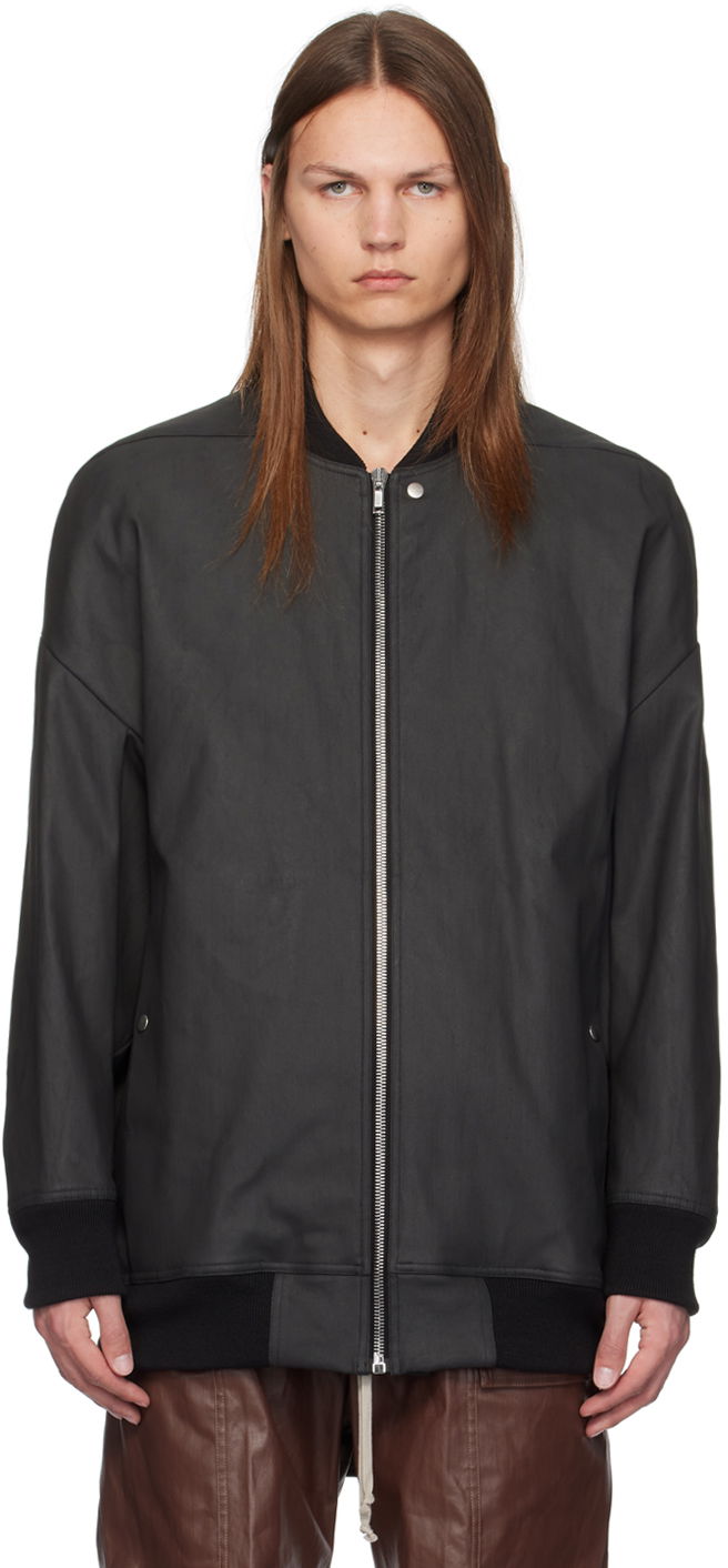 Jacka Rick Owens Black Porterville Jumbo Peter Flight Jacket Svart | RU02D6795 SMT, 0