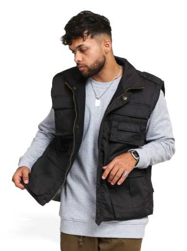 Väst Urban Classics Ranger Vest Svart | BD4014 black