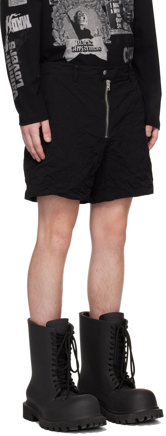 Shorts We11done We11done Crumpled Shorts Svart | WD-PT1-23-271-M-BK, 1