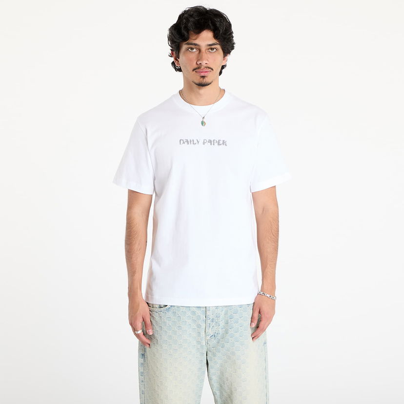 T-shirt DAILY PAPER Daily Paper Shield Focus T-Shirt Vit | 2513073