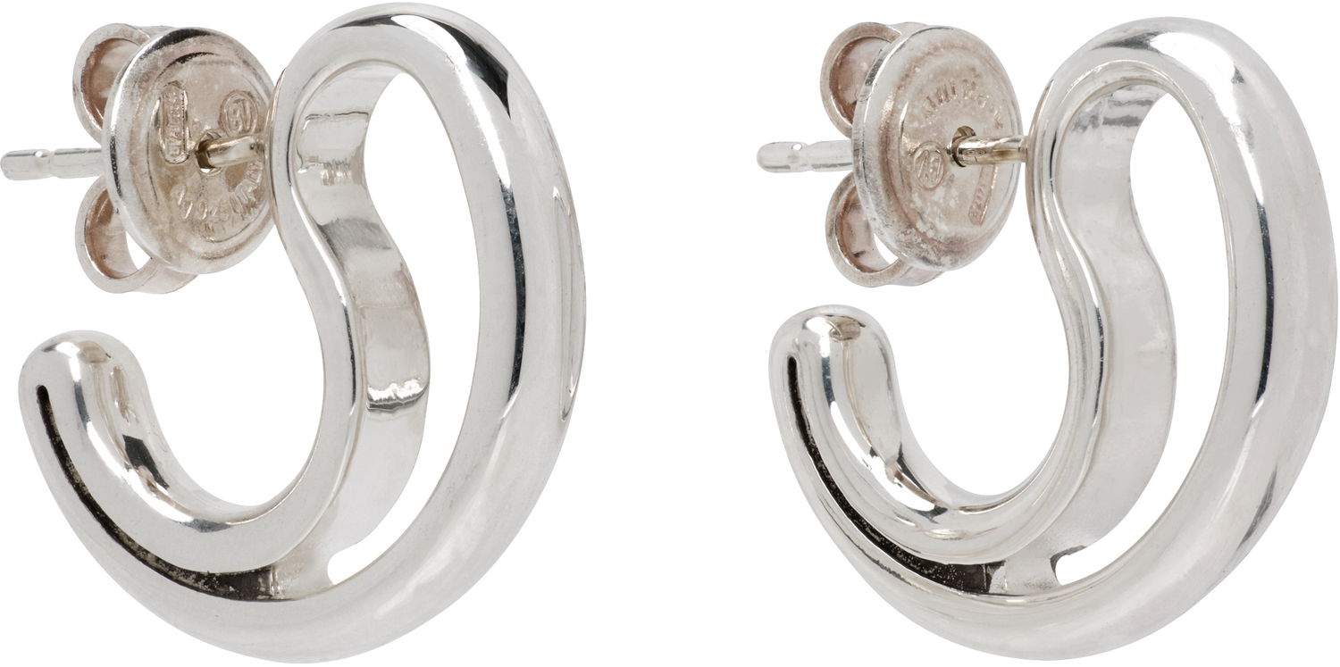 Örhängen Bottega Veneta Small Silver Frills Earrings Metallisk | 804846 V5070, 1