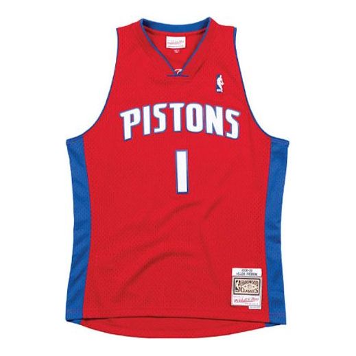 Jersey Mitchell & Ness Detroit Pistons Basketball Jersey Röd | SMJYCP19212-DPISCAR08AIV