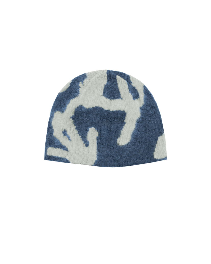 Mössa GRAMICCI Gramicci Runningman Mohair Burly Beanie Blå | G5FA-151-MNI
