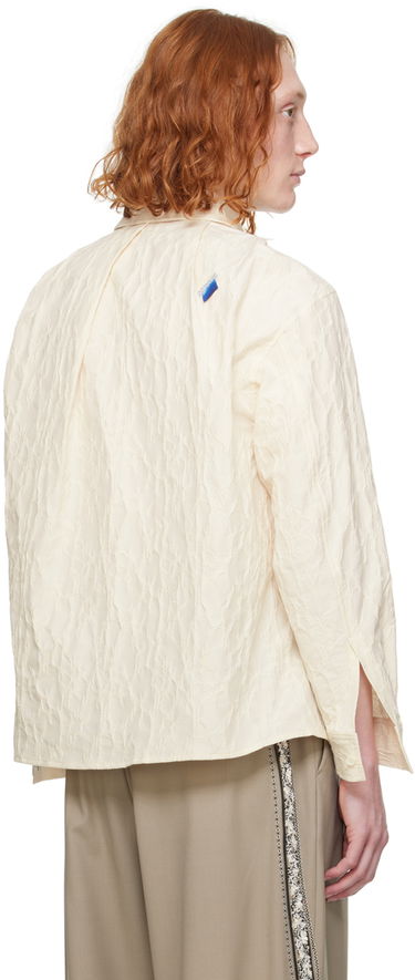 Skjorta ADER ERROR Textured Button-Up Shirt Beige | BN01SSSH0102IV, 2