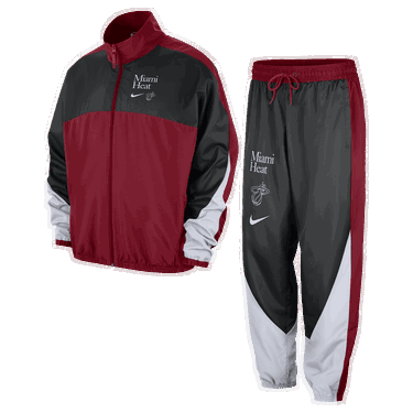 Träningsoverall Nike NBA Miami Heat Starting 5 Courtside Tracksuit Bourgogne | FD8556-608, 2
