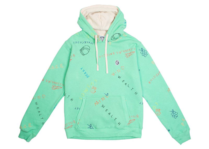 Sweatshirt BILLIONAIRE BOYS CLUB Billionaire Boys Club Scribble Hoodie Grön | 8012300SPR, 0