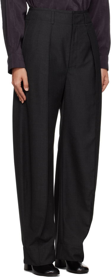 Byxor LEMAIRE LEMAIRE Curved Volume Tailored Pants Svart | PA1118 LF414, 3